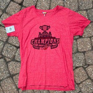 New 2017 Windsor Spitfire CHL OHL Memorial Cup Champions Hockey Womens Sz XL Red